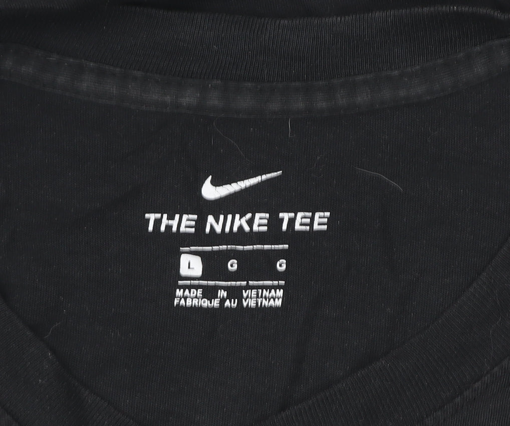 Nike Men's Black Large Crew Neck Sports T-Shirt