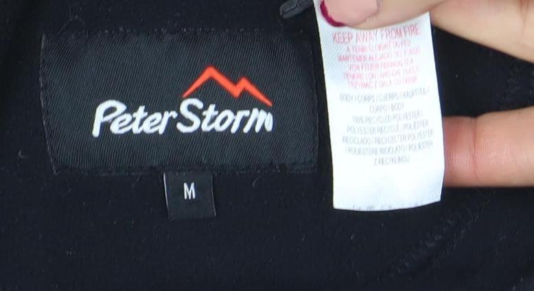 Mens UK M Regular Peter Storm Black Pullover Sweatshirt