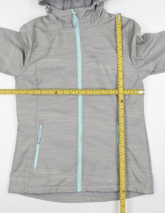 Womens UK Size 10 Regular Mountain Warehouse Grey Polyester Blend Jacket