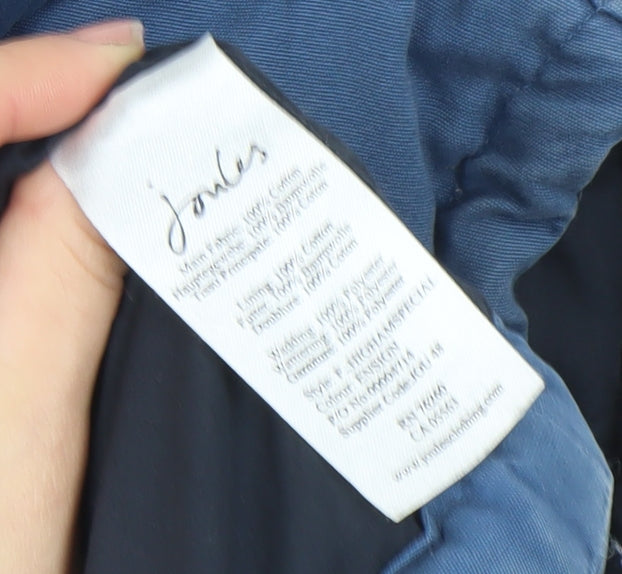 Womens UK Size XS Regular Joules Blue Polyamide Waistcoat