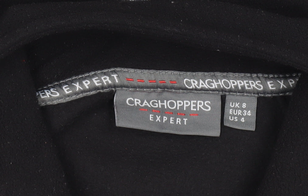 Womens UK Size 8 Regular Craghoppers Black Polyester Jacket