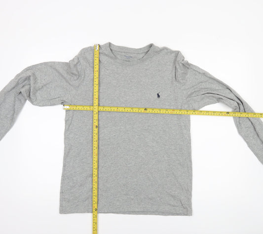 Polo Ralph Lauren Men's Grey Cotton Long Sleeve Pyjama Top S