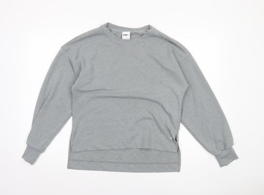 Womens UK XS Regular Nike Grey Pullover Sweatshirt