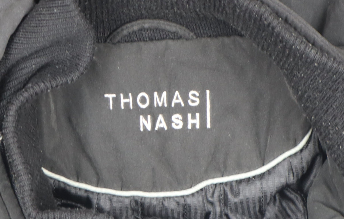 Additional view of Thomas Nash Men's Black L Parka Jacket Polyester Nylon Lined