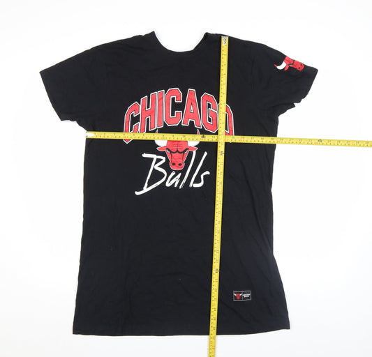 Womens UK Size XS NBA Black Cotton T-Shirt