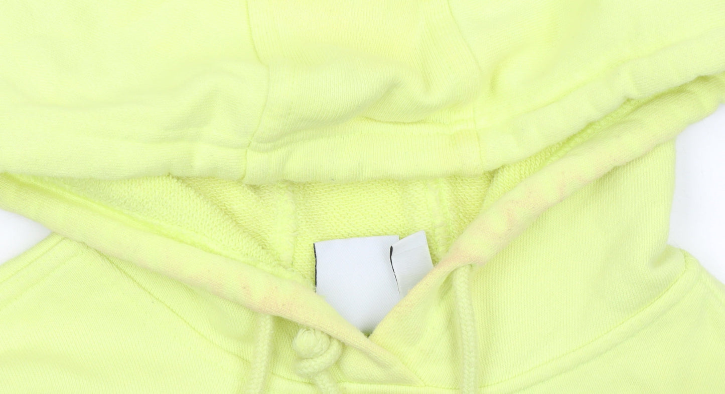 Adidas Women’s Yellow Hoodie Size 10 Pullover Cotton Casual