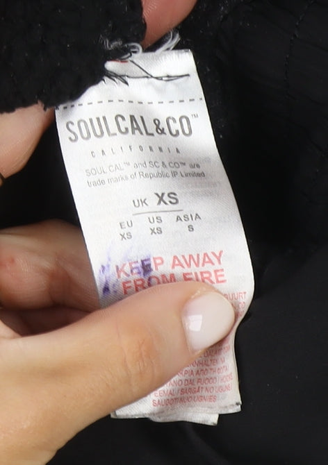Additional view of SoulCal boys’ black xs puffer jacket hooded winter coat