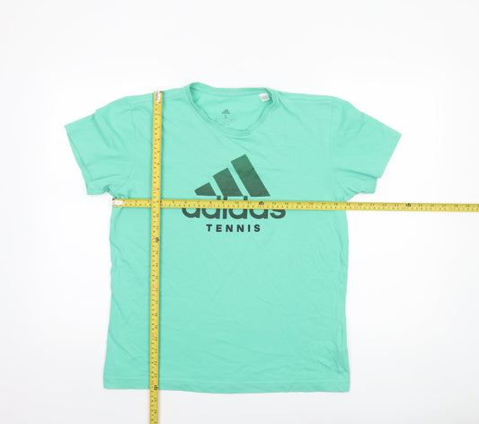 Adidas Women's Green Climalite Tennis T-Shirt Size S