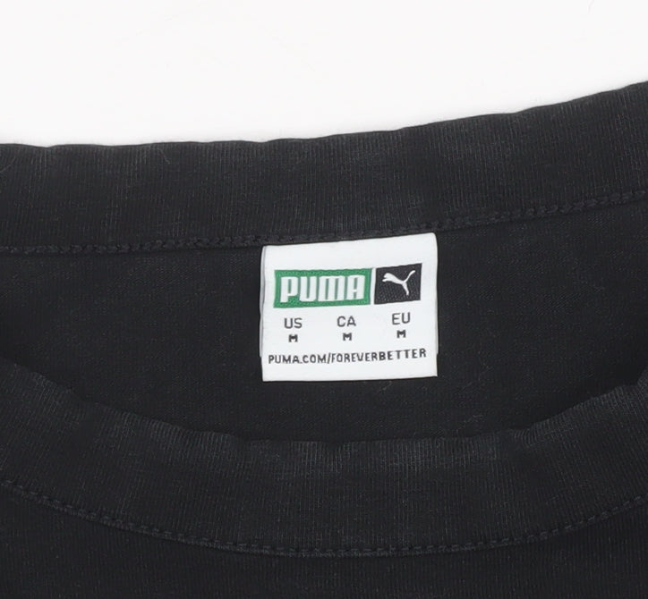 Womens UK Size M PUMA Black Cotton Blend Tank