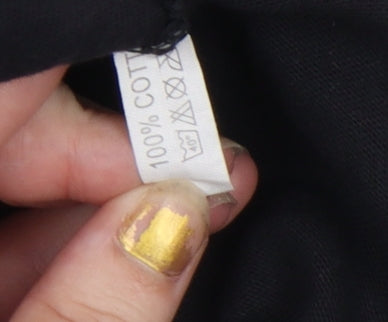 Fred Perry Men's Black Cotton Crew Neck Regular Fit T-Shirt M