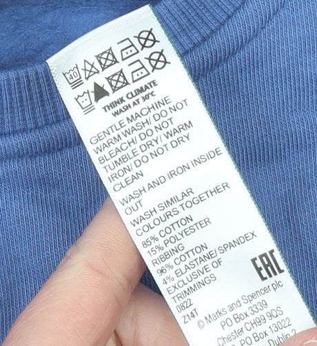 Additional view of Marks & Spencer boys’ blue nasa crew neck pullover sweatshirt 10 years