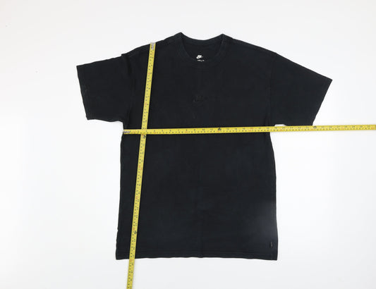 Nike Men's Black Cotton Relaxed Fit Short Sleeve Crew Neck T-Shirt Size S