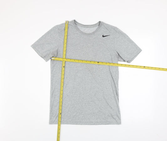 Nike Men's Grey Dri-Fit Athletic T-Shirt Small