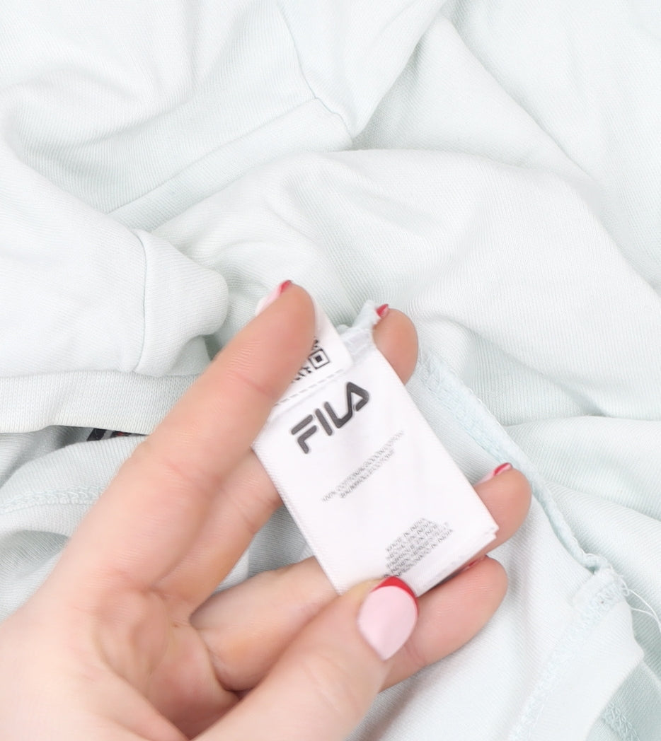 Unisex Adultss UK Size M FILA White Cotton T-Shirt