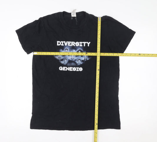 Gildan Men's Black Diversity Genesis Tour 2017 Graphic T-Shirt Size M