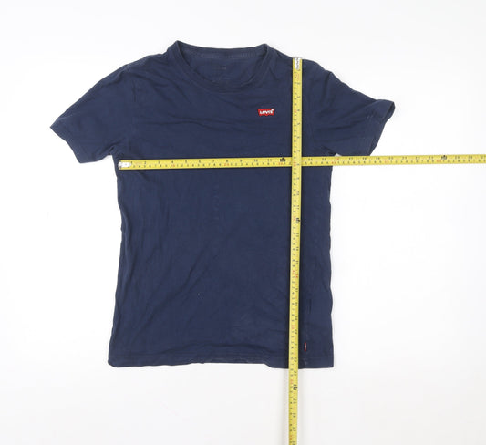Levi's Girls Blue Logo Basic Cotton Short Sleeve T-Shirt 12 Years