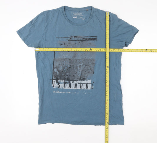 Mavi Men’s Blue Istanbul Graphic T-Shirt Size M