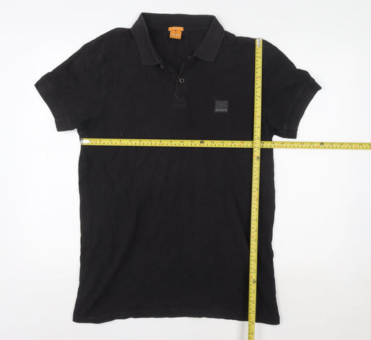Hugo Boss Men's Black Slim Fit Polo Shirt XL Cotton Classic