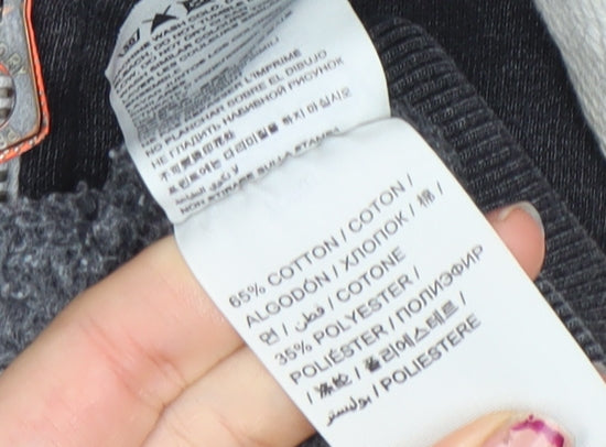 Superdry Men’s Grey Full Zip Hoodie XS Sports Logo Fleece