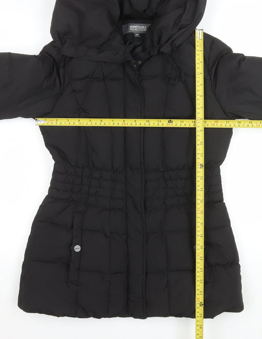 Kenneth Cole Reaction Women's Black XS Hooded Puffer Jacket