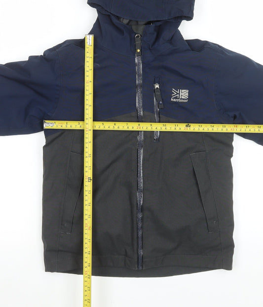 Karrimor Boys Blue 7-8 Years Waterproof Hooded Puffer Jacket