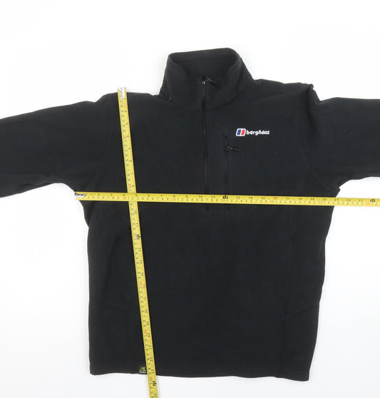 Berghaus Men's Black Fleece 1/4 Zip Pullover Sweatshirt M