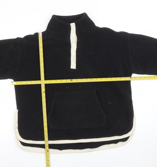 Champion Women’s Black Fleece 1/4 Snap Pullover Sweatshirt Size L