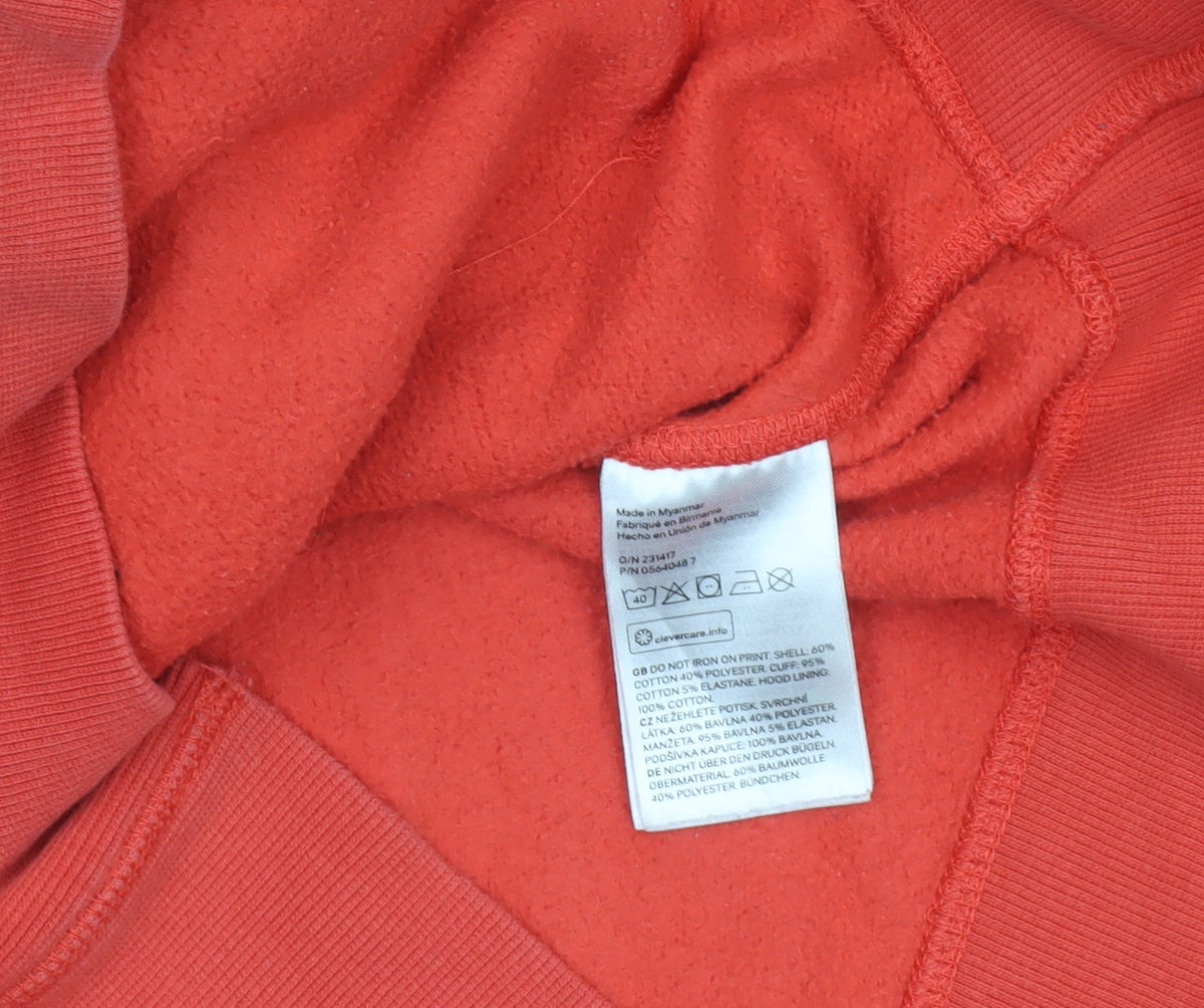 Additional view of L.O.G.G. women’s red pullover hoodie magnifique print, size UK 12