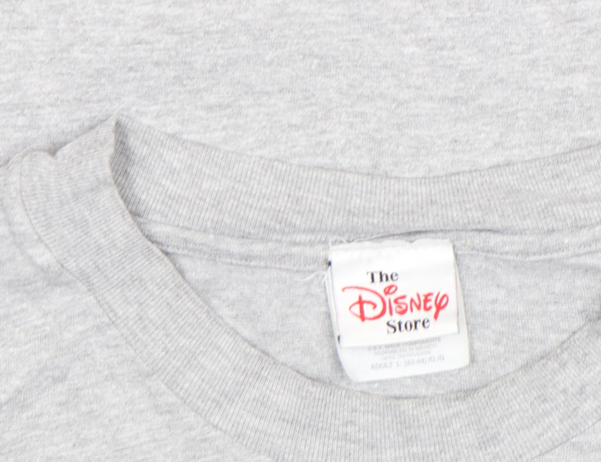 Disney Mickey Mouse Grey T-Shirt Womens L Vintage New York Tee