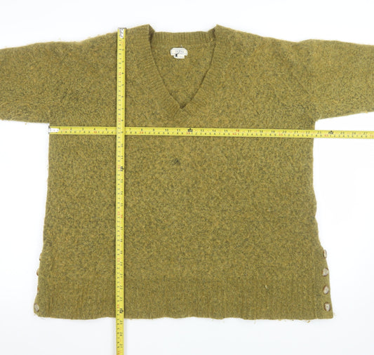 Womens UK 14 Relaxed Fat Face Green Pullover Sweatshirt