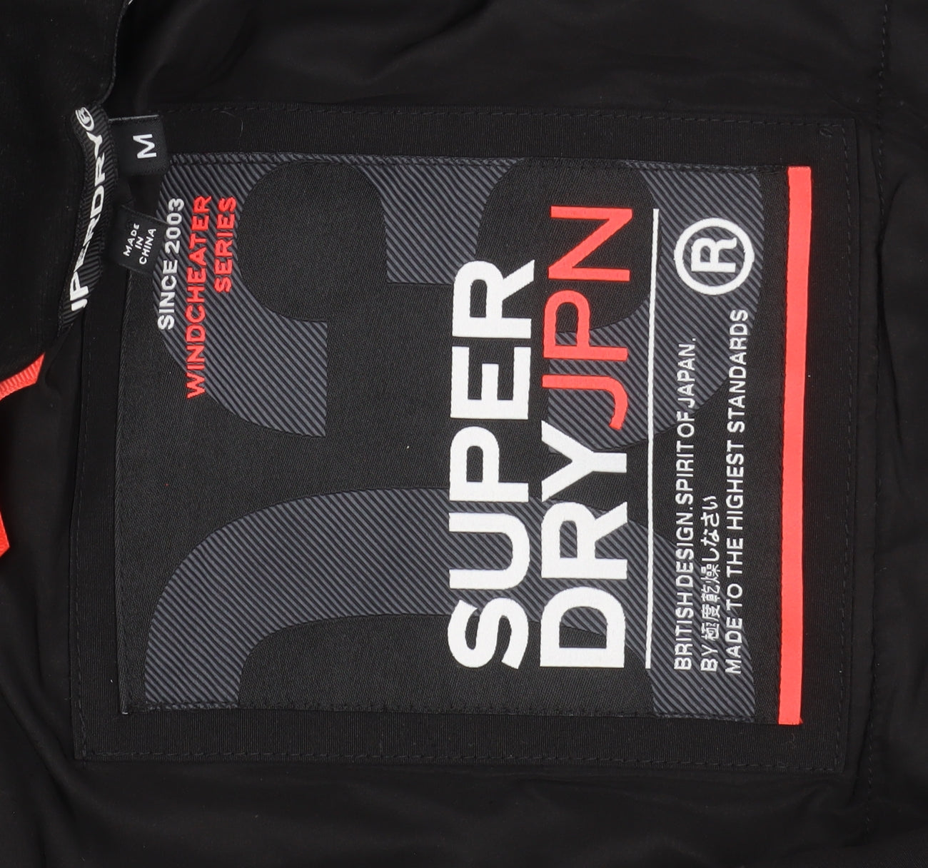 Superdry Men’s Black Medium Windcheater Puffer Jacket Hooded