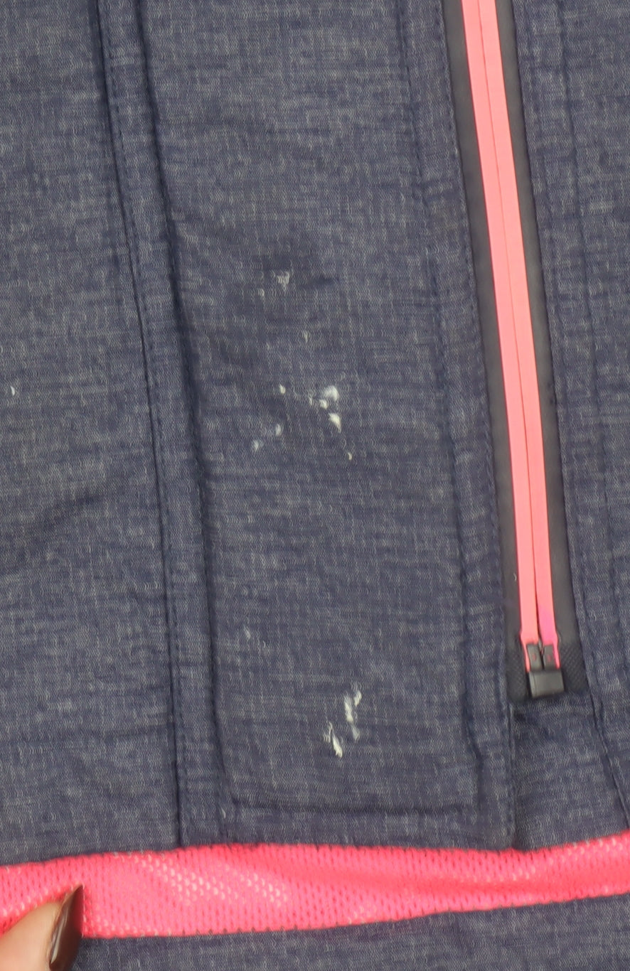 Superdry Womens Blue Windcheater Hooded Jacket Size 14