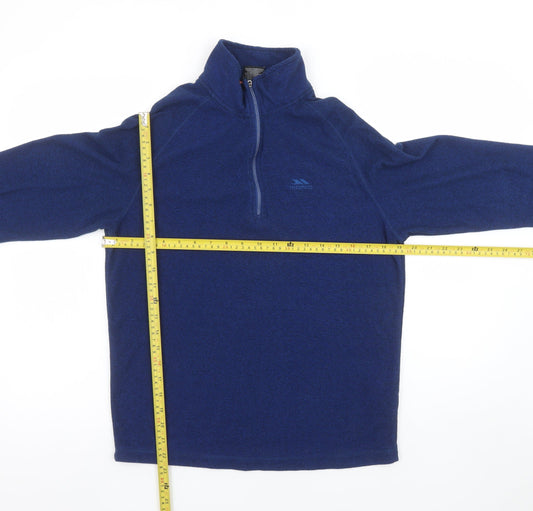 Mens UK S Regular Trespass Blue Pullover Sweatshirt