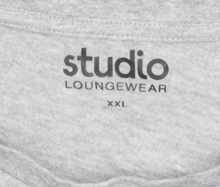 Studio Loungewear Men's Grey XXL World's Greatest Dad T-Shirt