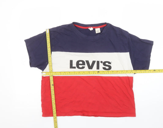 Womens UK Size XS Levi's Multicoloured Cotton T-Shirt