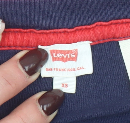 Womens UK Size XS Levi's Multicoloured Cotton T-Shirt