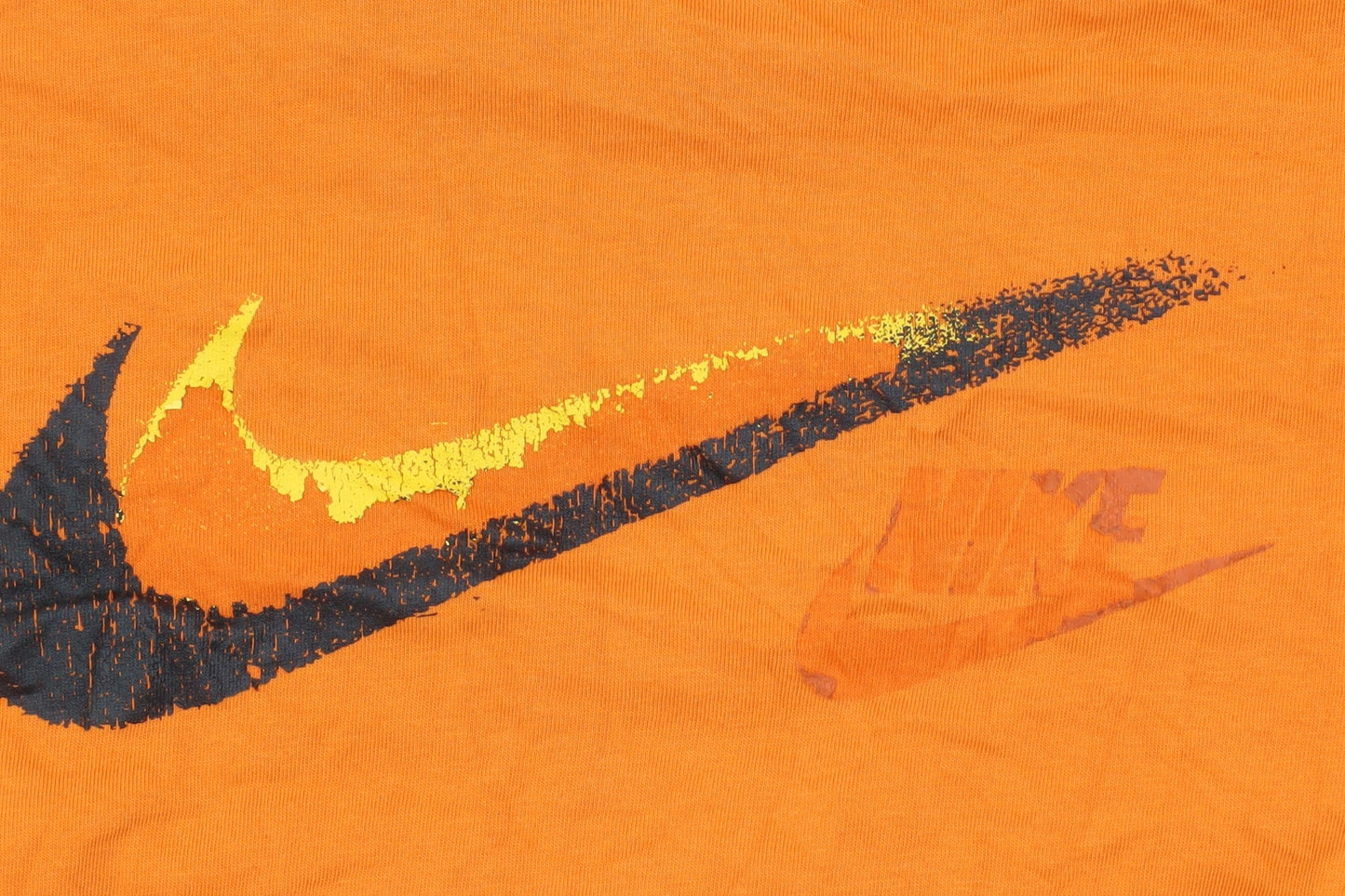 Mens UK Size S Nike Orange Cotton T-Shirt