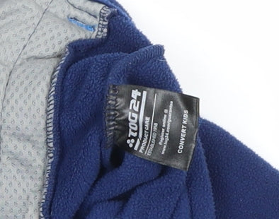 Additional view of TOG24 boys’ blue fleece zip up basic jacket 7-8 years