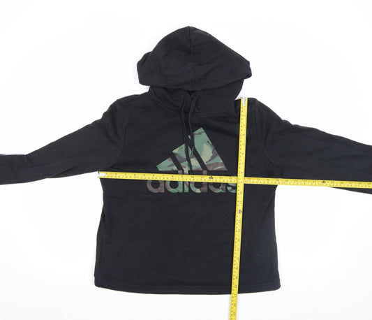 Womens UK M Regular adidas Black Pullover Hoodie