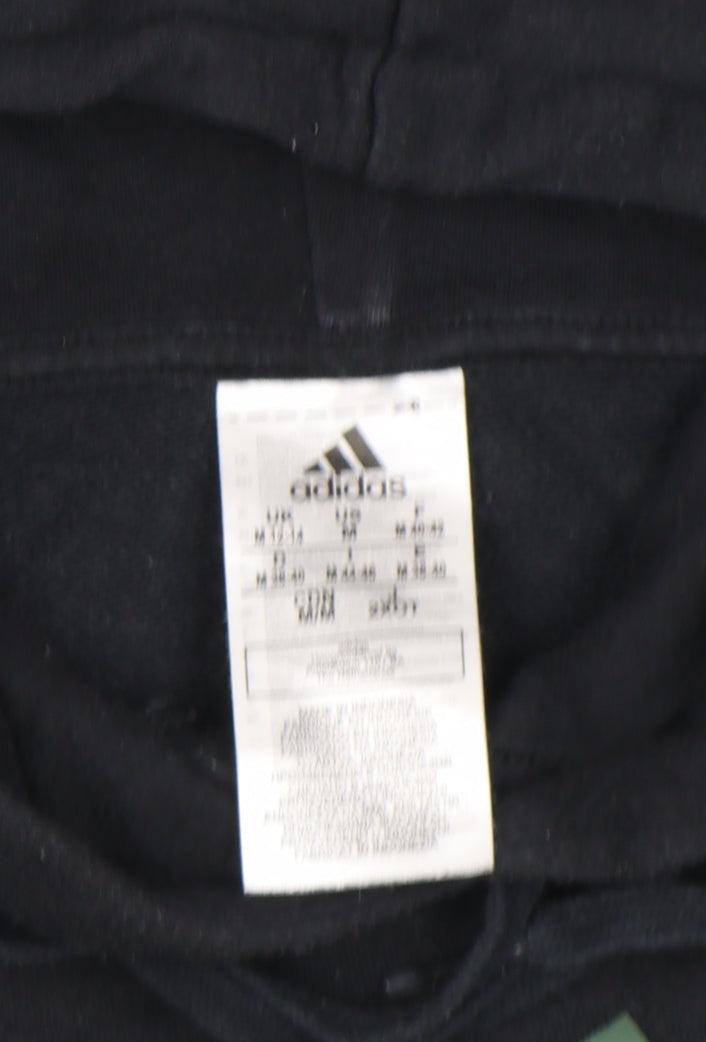 Womens UK M Regular adidas Black Pullover Hoodie