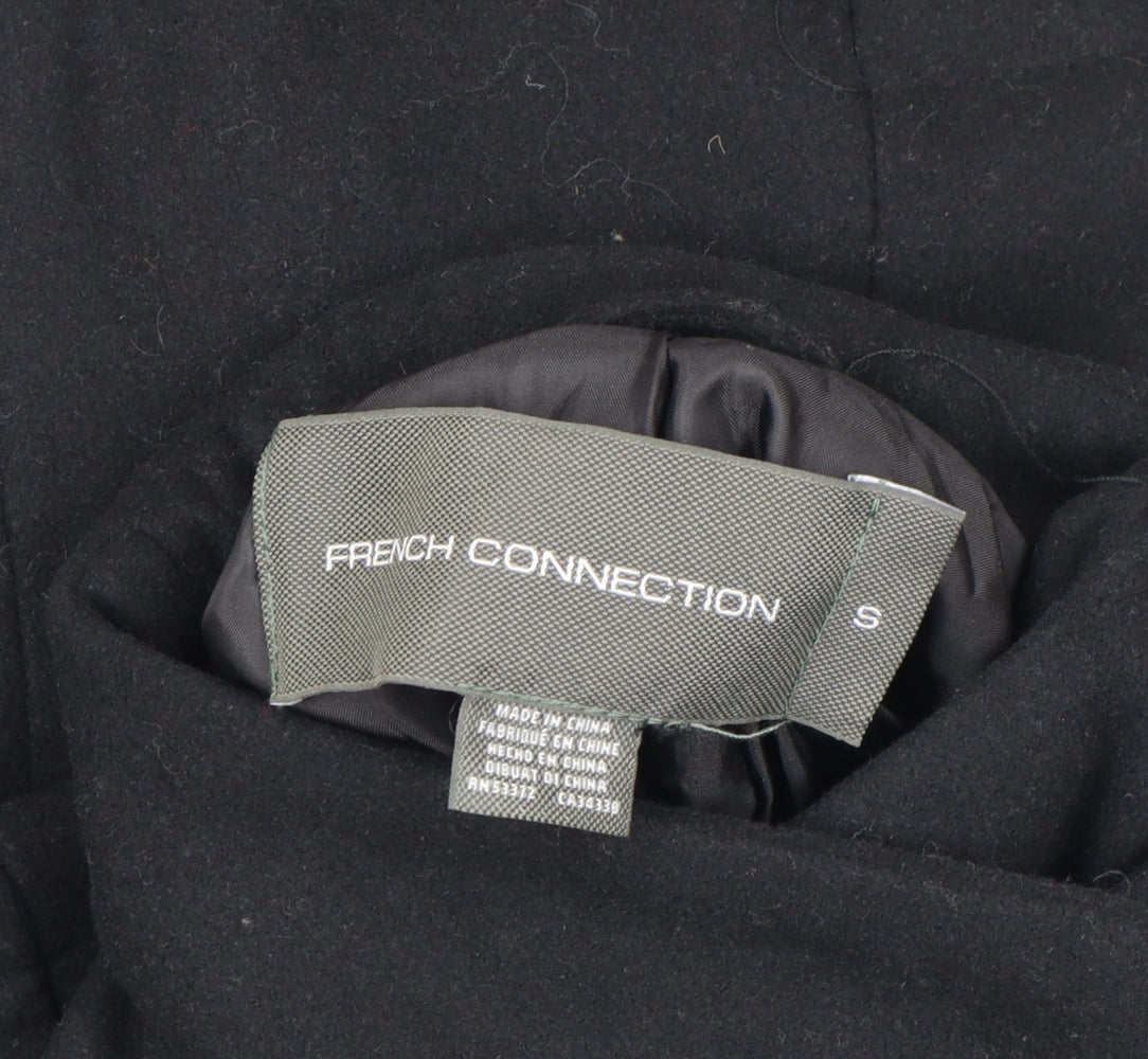 Additional view of French Connection Women's Black Wool Belted Mid-Length Coat, size S