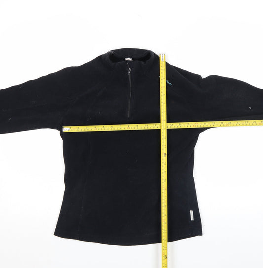 Decathlon Creation Women's Black Fleece Half Zip Hiking Jacket Size M
