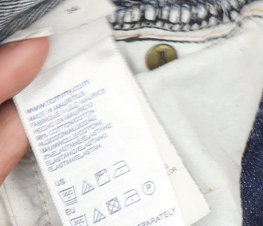 Tommy Hilfiger Denim Men's Blue W31 Chino Shorts Super Low Waist