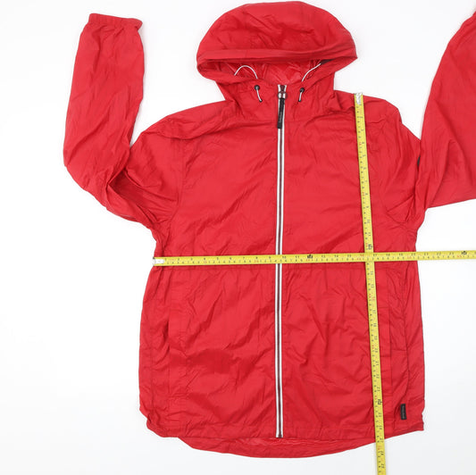 Womens UK Size M Regular Timberland Red Nylon Jacket