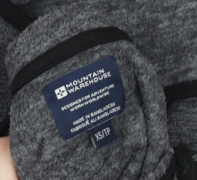 Womens UK XS Regular Mountain Warehouse Grey Full Zip Hoodie