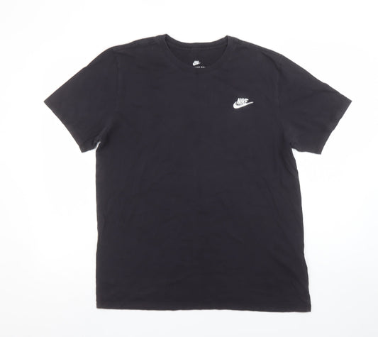 Mens UK Size L Nike Black Cotton T-Shirt