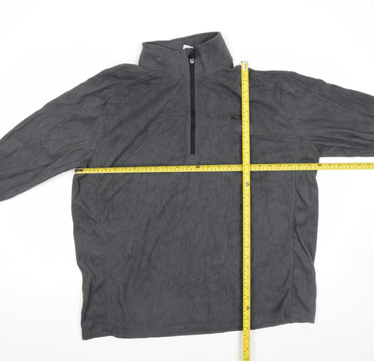 C9 Champion Men's Grey 1/4 Zip Fleece Pullover Top Size L