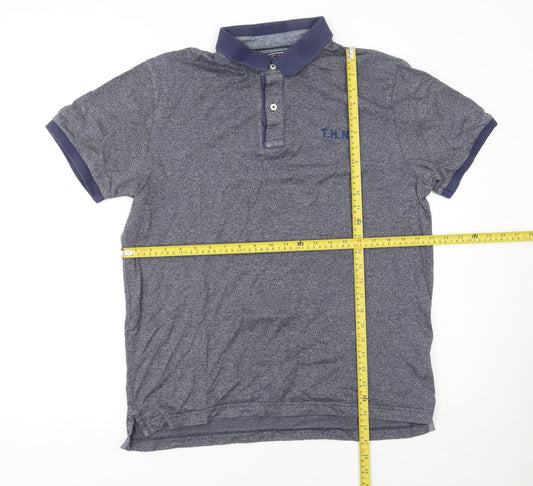 Tommy Hilfiger Men's Blue Slim Fit Polo Shirt XL
