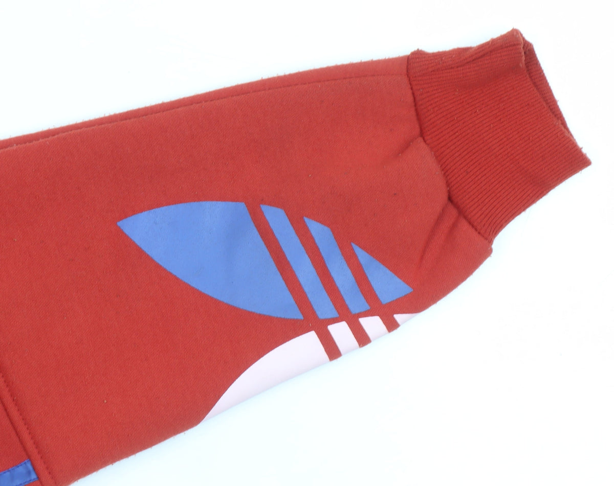 Additional view of Adidas boys’ red pullover hoodie l fleece lined sports sweatshirt