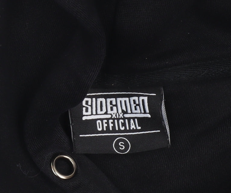 Sidemen Official Men's Black Pullover Hoodie Size S with Logo Design